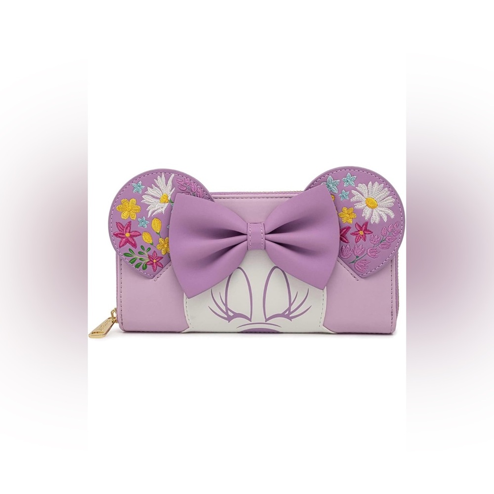 🌸☀️NWT Loungefly Disney Minnie Mouse Floral Zip-Around Wallet🌸🩷🌸🌸🌸🌸🌸🌸